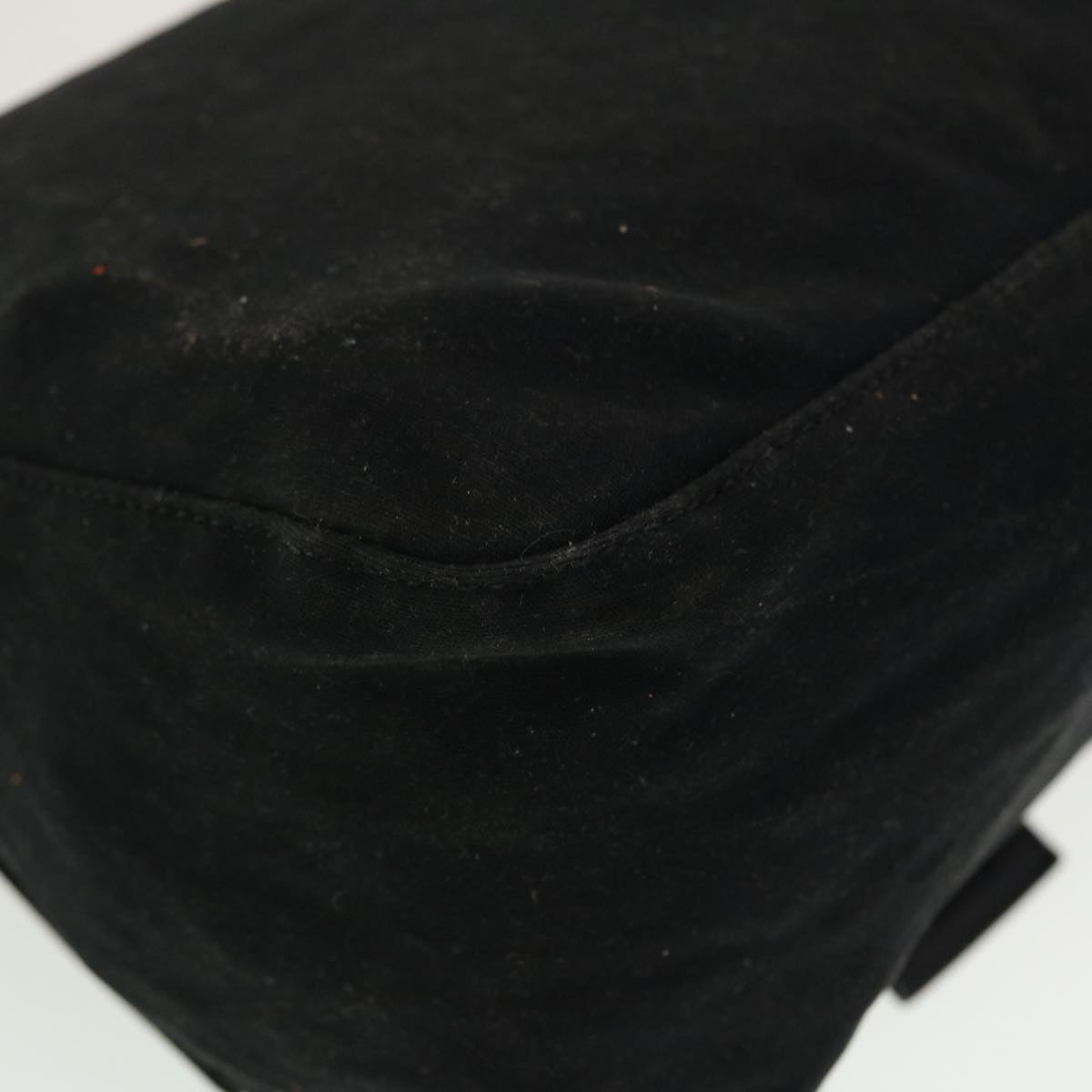 FENDI Mamma Baguette Shoulder Bag Nylon Black yk6524