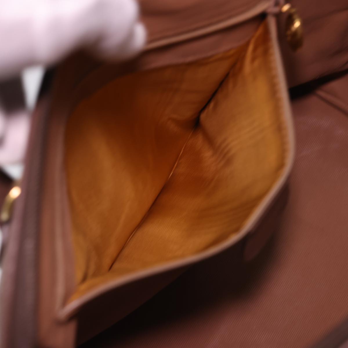 GUCCI GG Canvas Hand Bag PVC Leather 2way Beige Brown yk6526