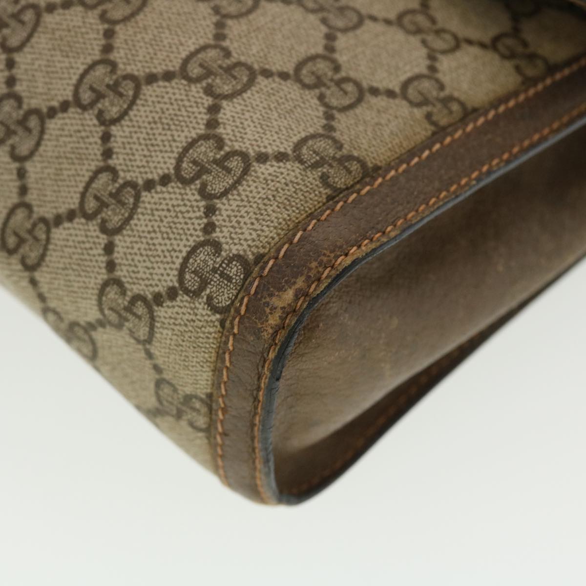 GUCCI GG Canvas Web Sherry Line Clutch Bag Beige Red 89.01.007 yk6645B