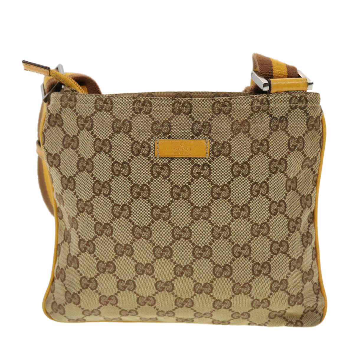 GUCCI GG Canvas Sherry Line Shoulder Bag Beige Brown 146309 yk6879B