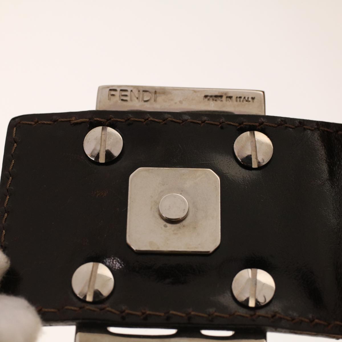 FENDI Mamma Baguette Shoulder Bag Harako leather Brown 2354/26569 yk6885B