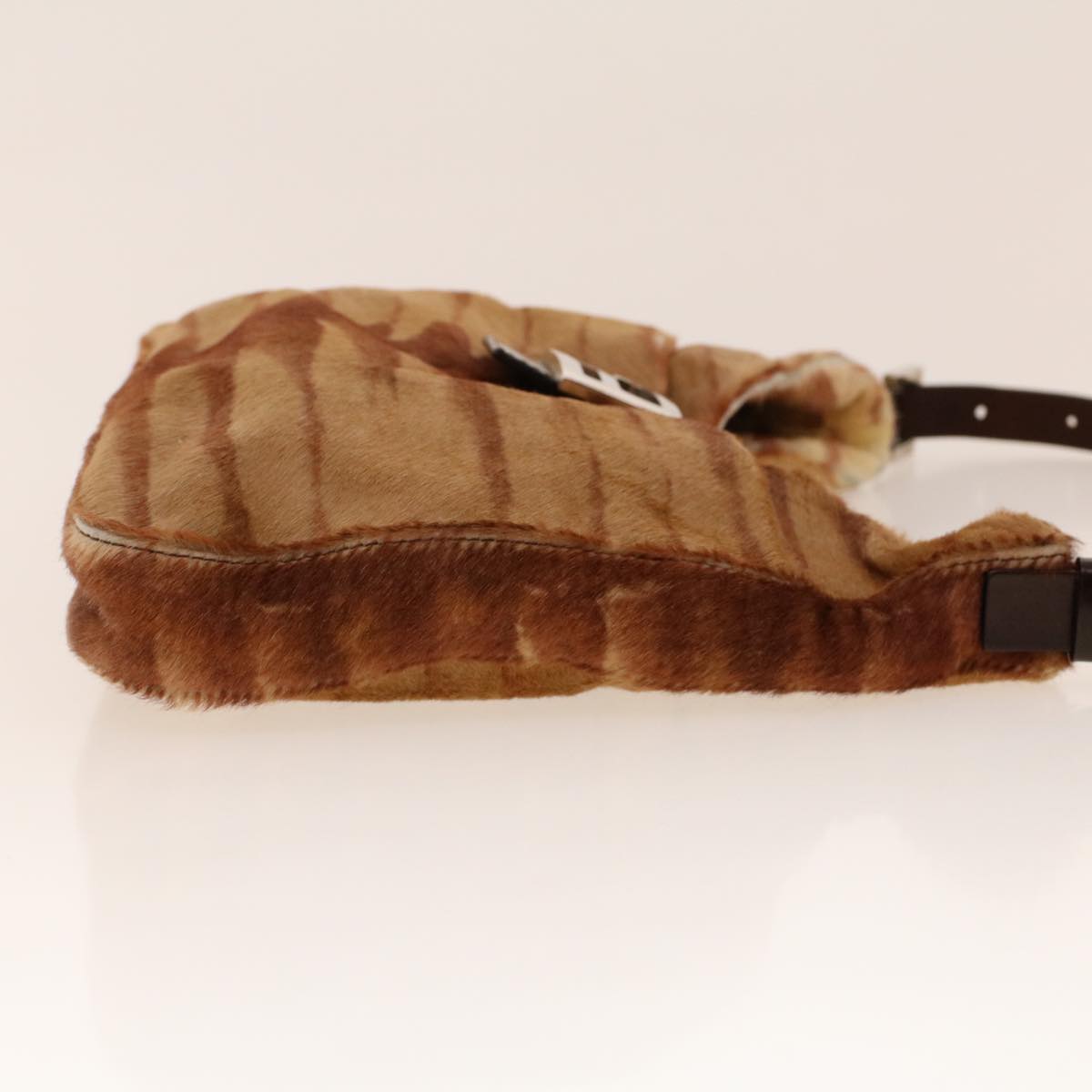 FENDI Mamma Baguette Shoulder Bag Harako leather Brown 2354/26569 yk6885B