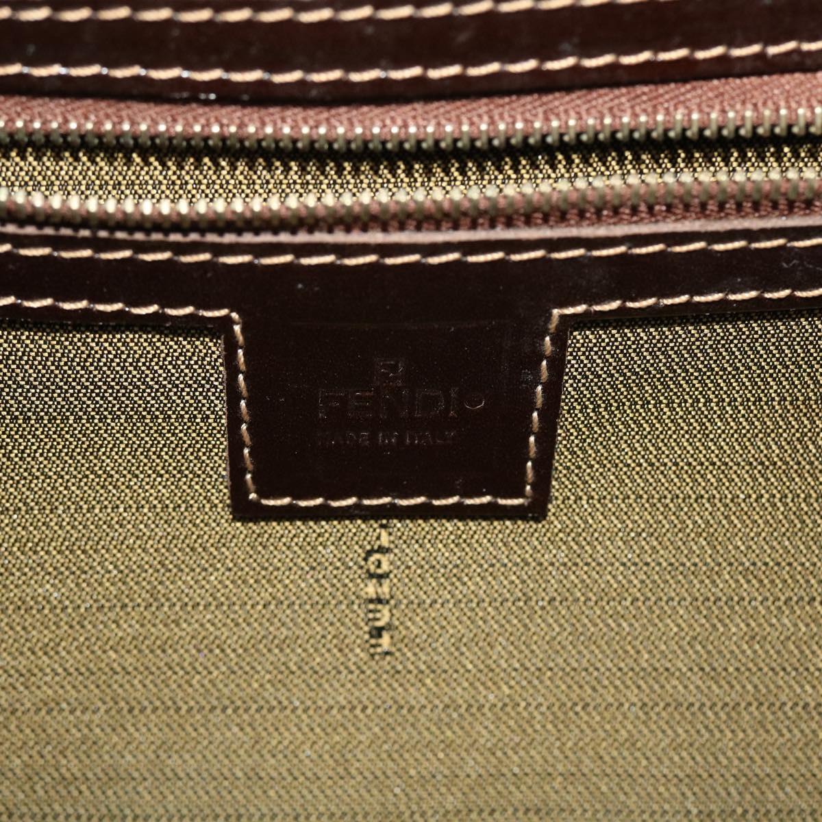 FENDI Zucca Canvas Gamaguchi Shoulder Bag Black Brown 83153430981 yk6898B