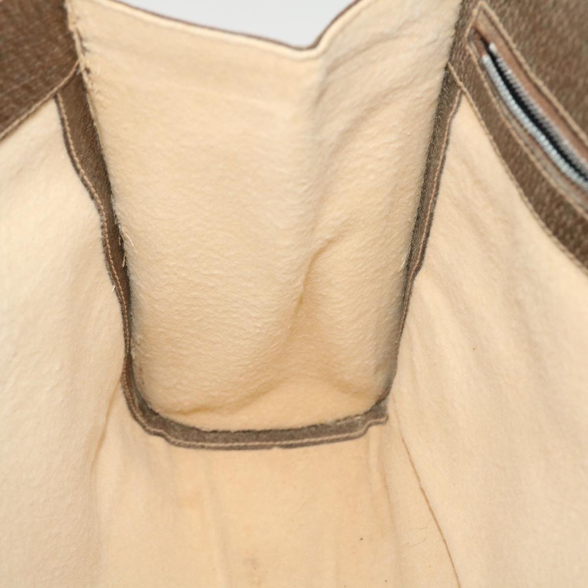 GUCCI GG Canvas Hand Bag PVC Leather Beige yk7052B