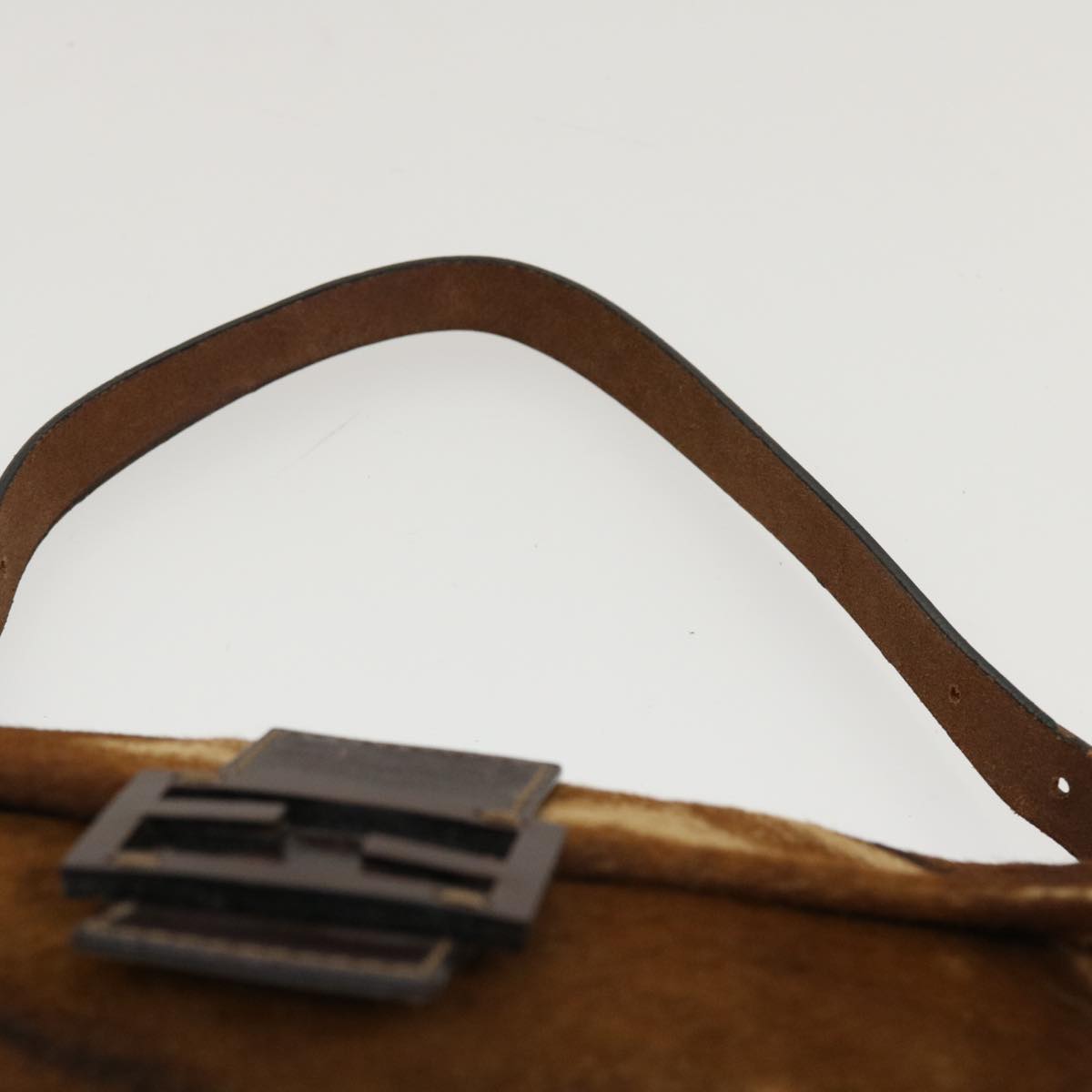 FENDI Mamma Baguette Shoulder Bag Harako leather Brown 2370/26424 yk7072B