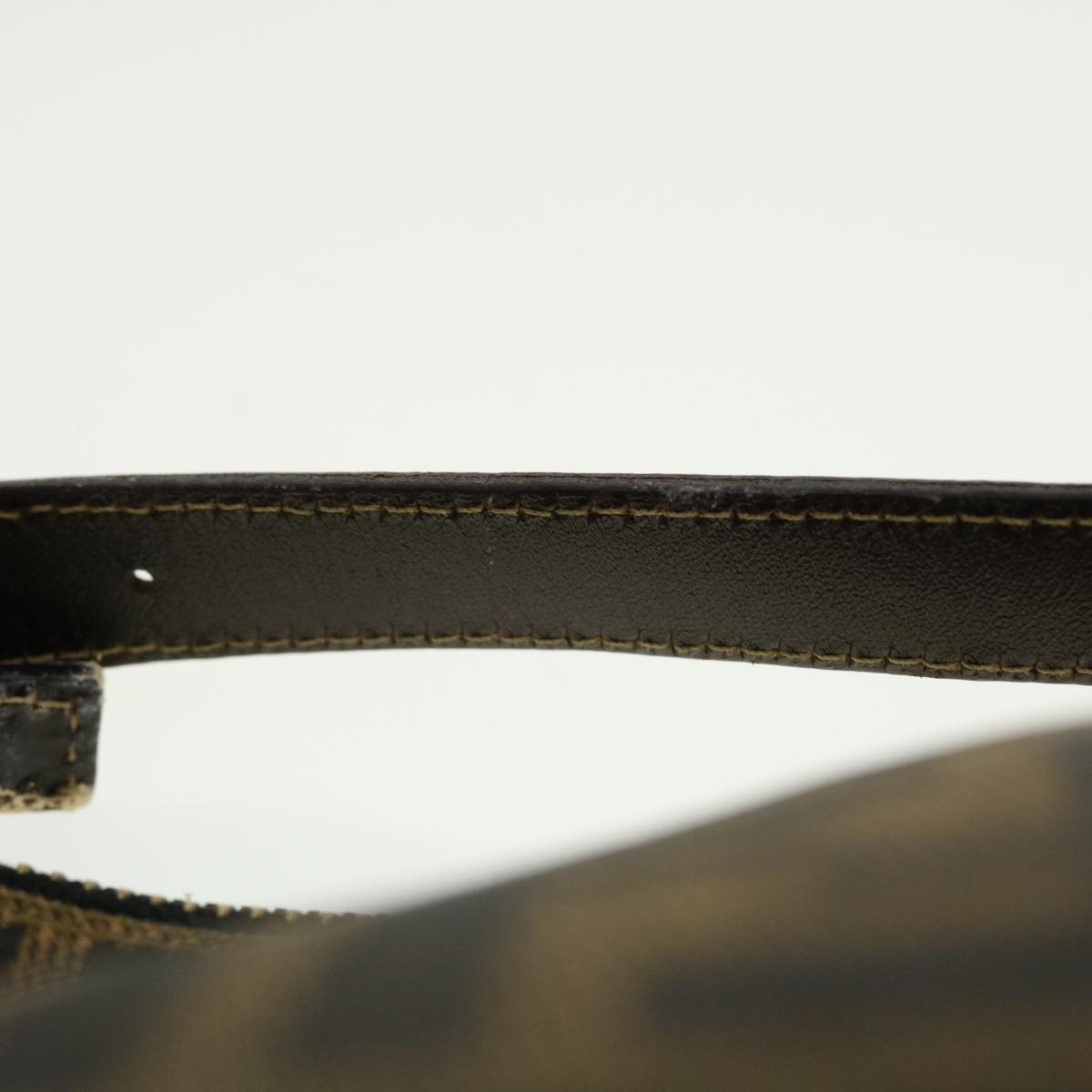 FENDI Zucca Canvas Hand Bag Black Brown 2305.26580 yk7106B