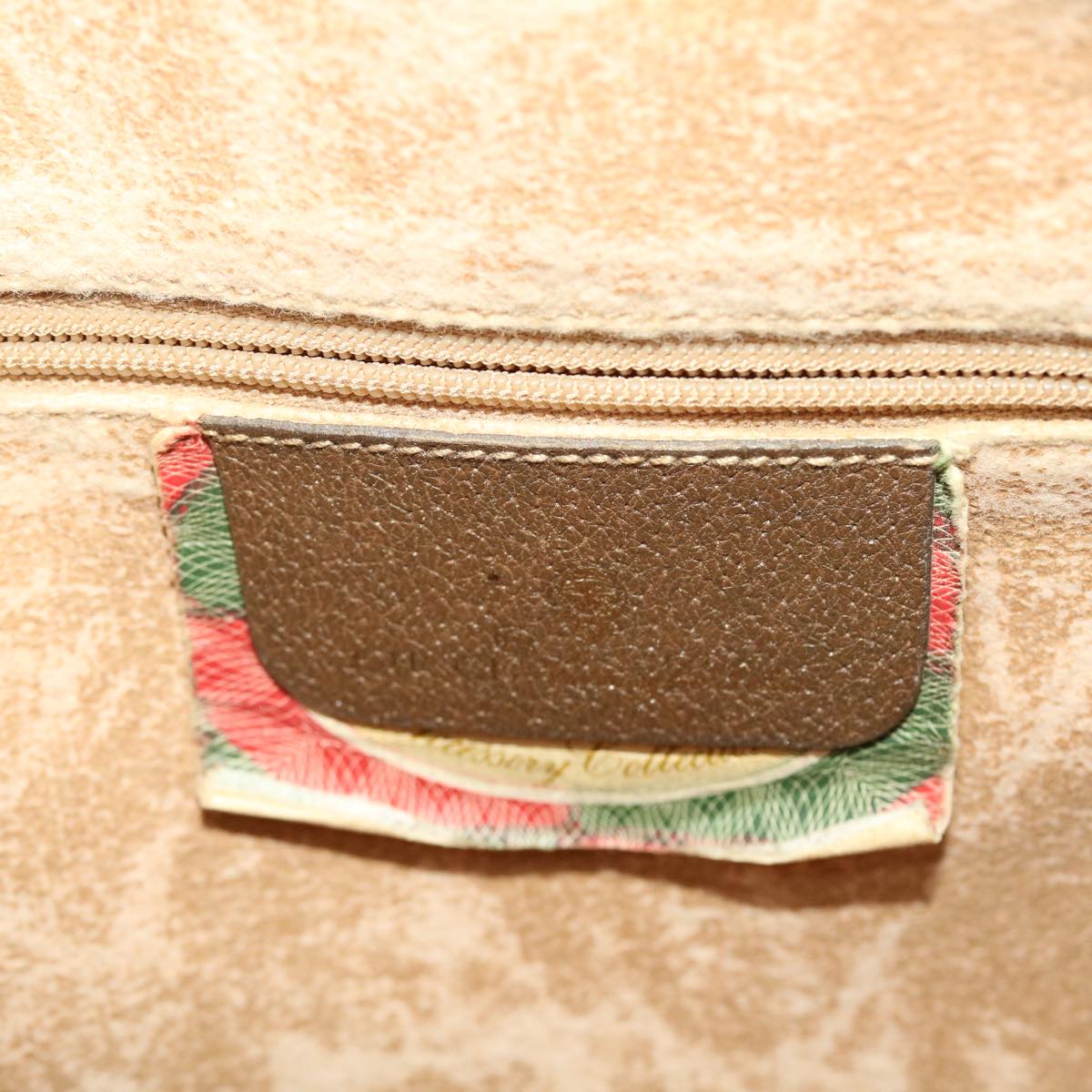 GUCCI GG Canvas Web Sherry Line Hand Bag 2way Beige Red 41.02.039 yk7111