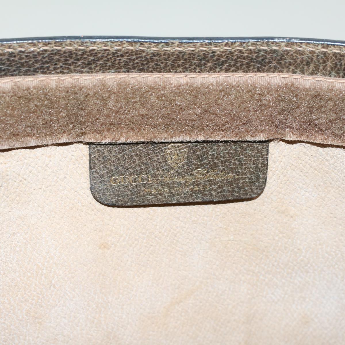GUCCI GG Canvas Web Sherry Line Clutch Bag Beige Red Green yk7165