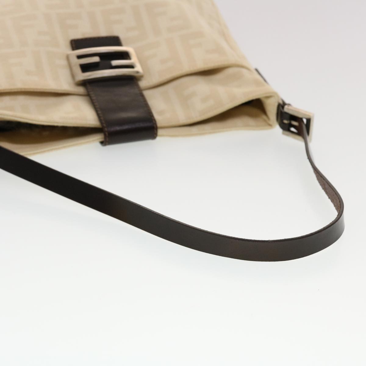 FENDI Zucca Canvas Mamma Baguette Shoulder Bag Beige yk7171