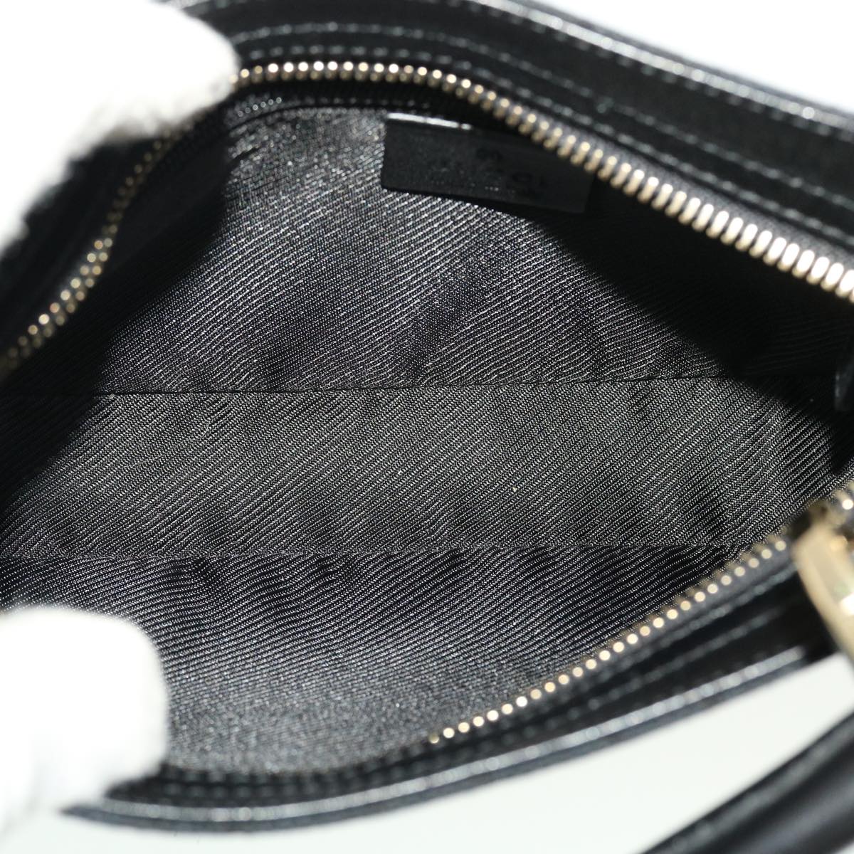 GUCCI GG Canvas Shoulder Bag Black 0014285 yk7184