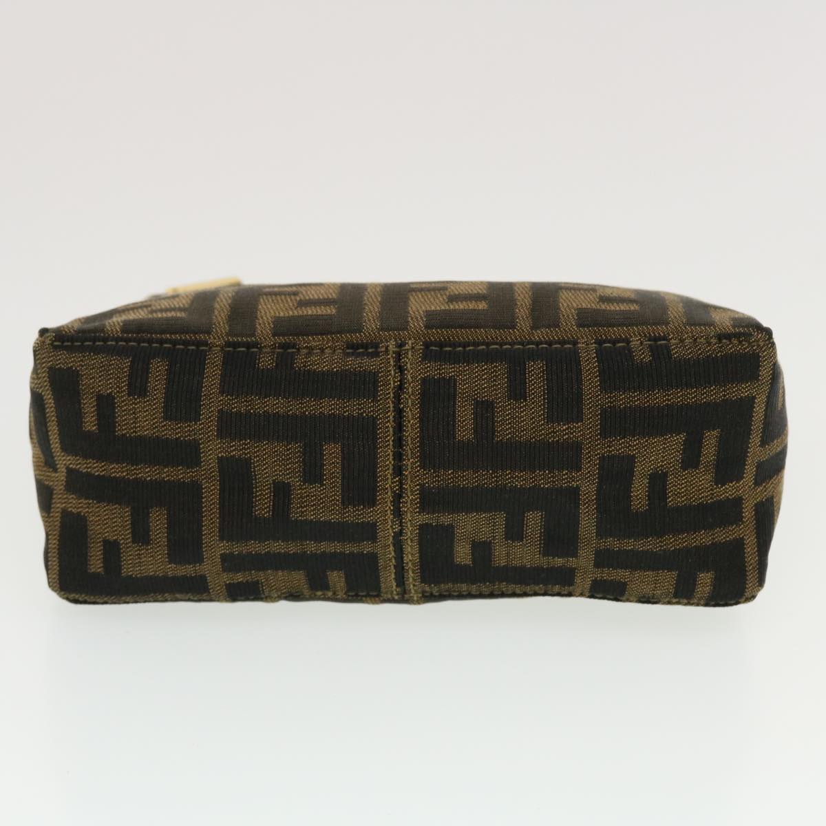 FENDI Zucca Canvas Hand Bag Black Brown 2349-26580-089 yk7204