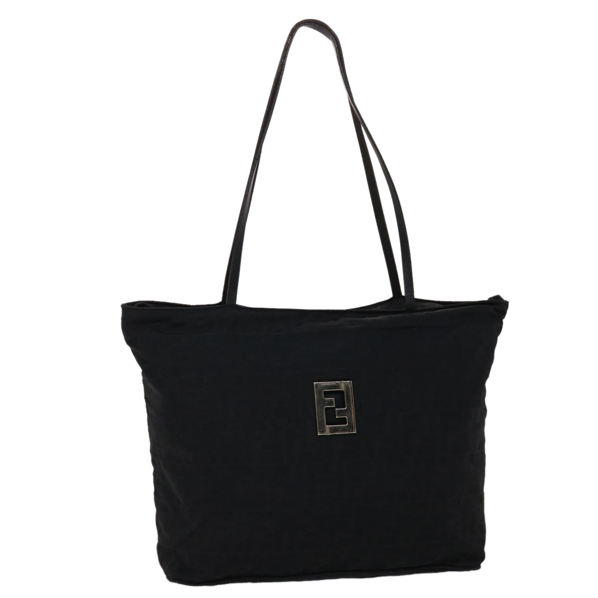 FENDI Zucca Canvas Tote Bag Black yk7411