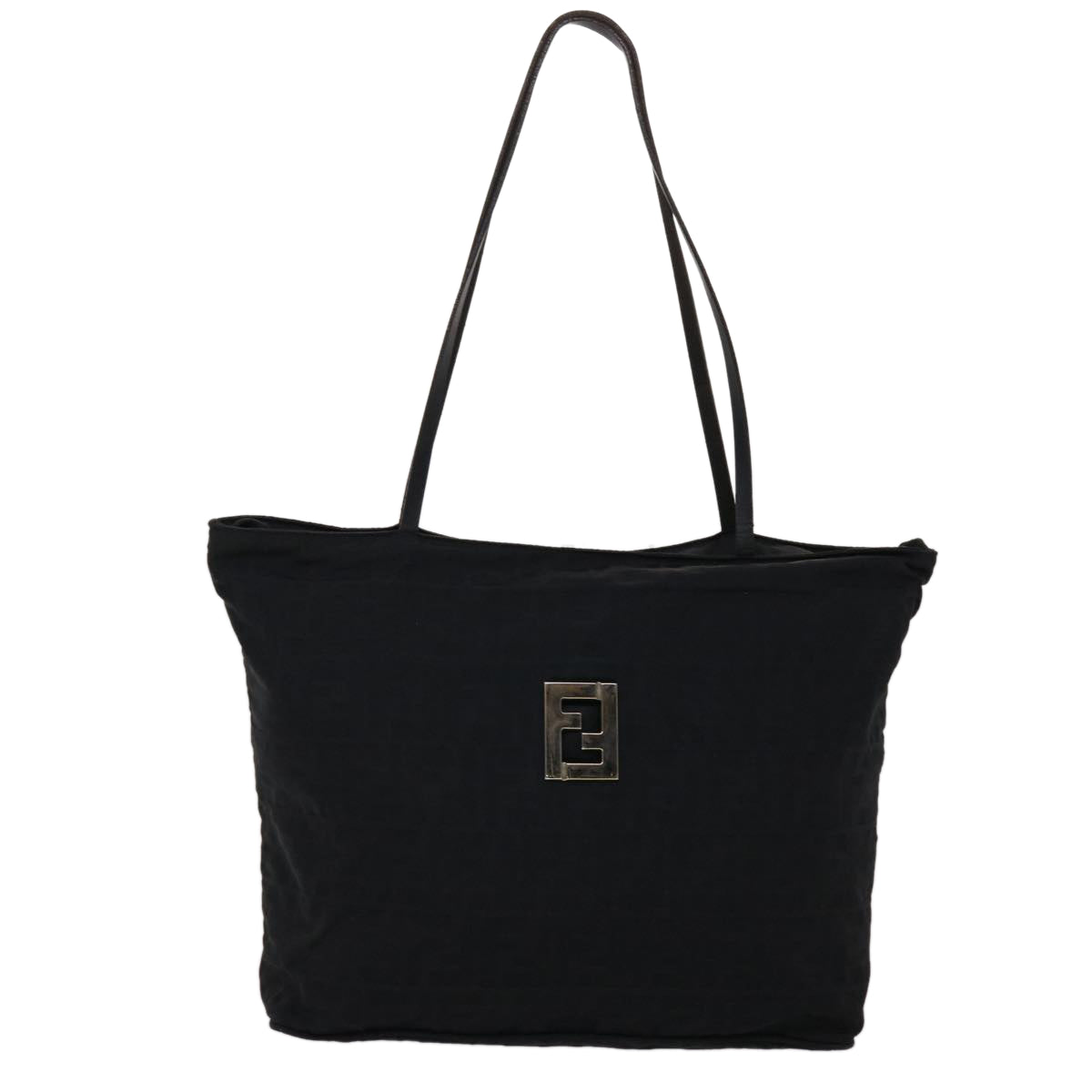 FENDI Zucca Canvas Tote Bag Black yk7411