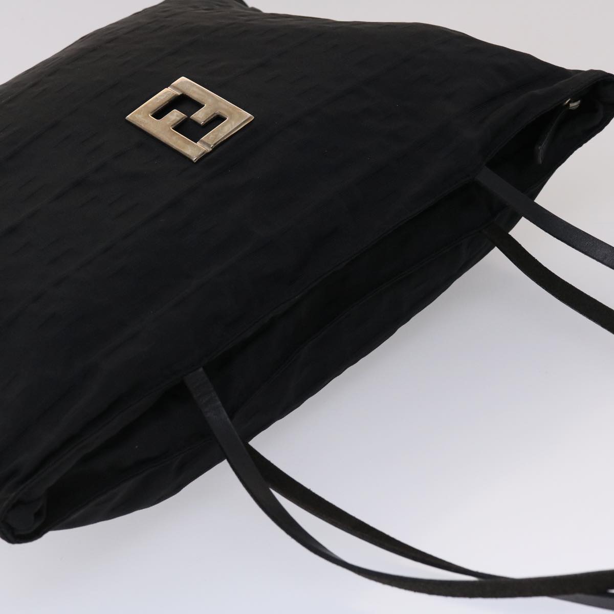 FENDI Zucca Canvas Tote Bag Black yk7411