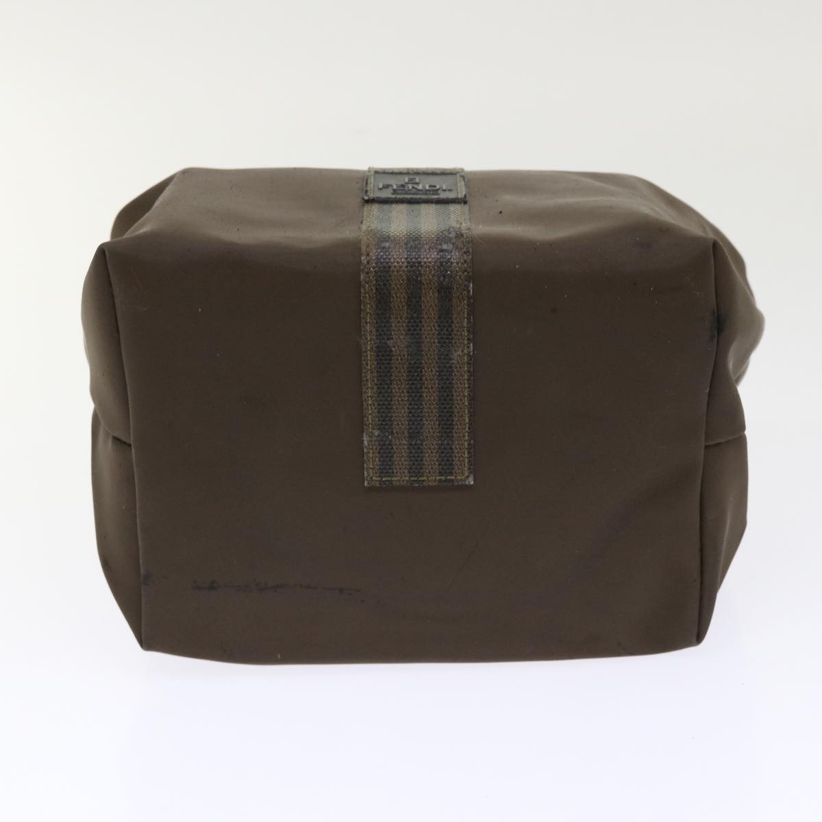 FENDI Pecan Canvas Shoulder Bag Nylon 2Set Brown Black yk7554B