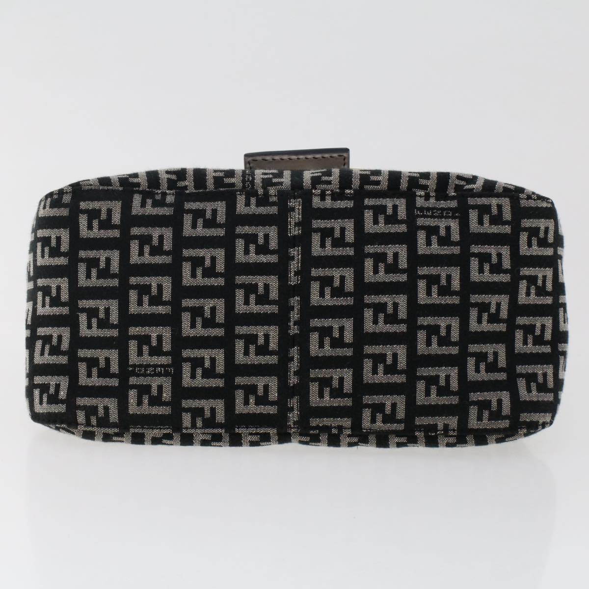 FENDI Zucchino Canvas Mini mamma bucket Hand Bag Black yk8027