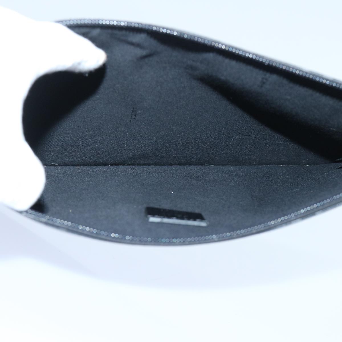 FENDI Zucca Canvas Clutch Bag Black yk8081