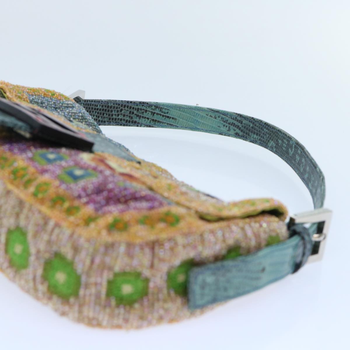 FENDI Mamma Baguette Shoulder Bag Beads Multicolor yk8154A