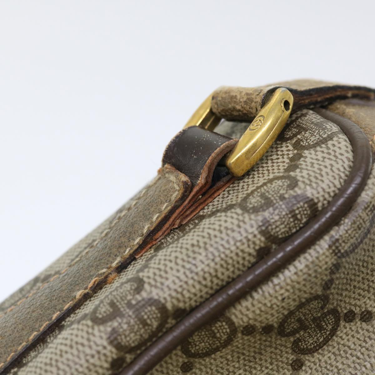 GUCCI GG Canvas Web Sherry Line Shoulder Bag Beige Red 89.02.018 yk8189B