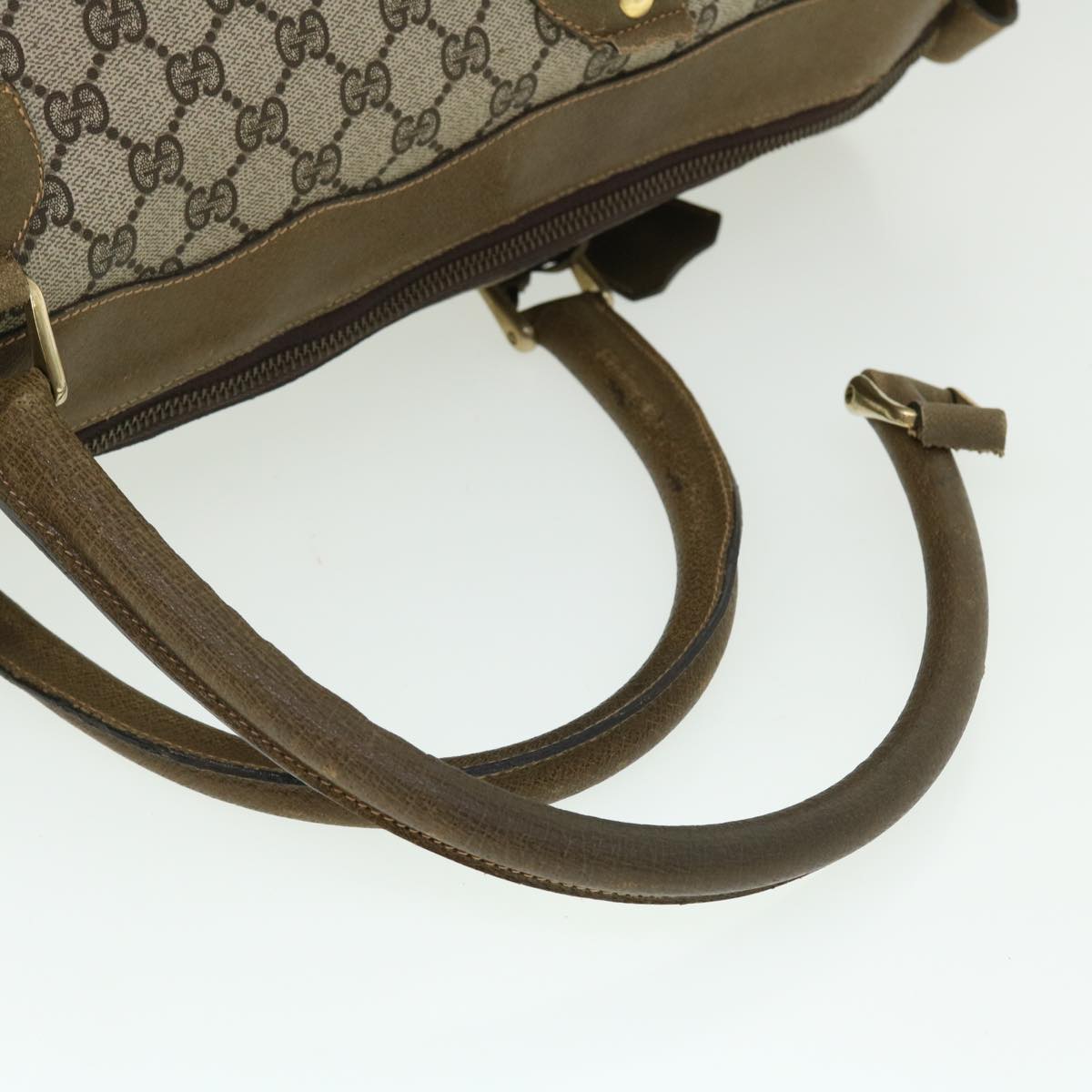 GUCCI GG Canvas Web Sherry Line Boston Bag Red Beige Green yk8255