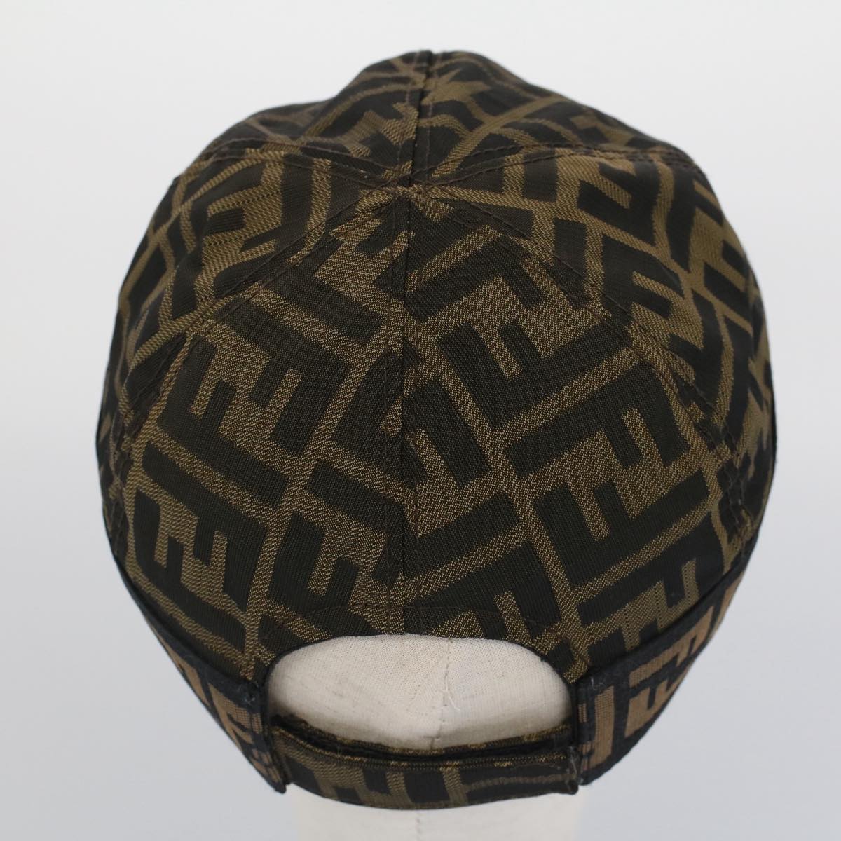 FENDI Zucca Canvas Cap M Black Brown yk8280