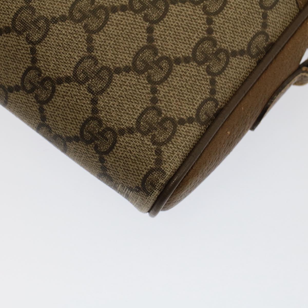 GUCCI GG Canvas Web Sherry Line Shoulder Bag Beige Red 116.02.089 yk8283