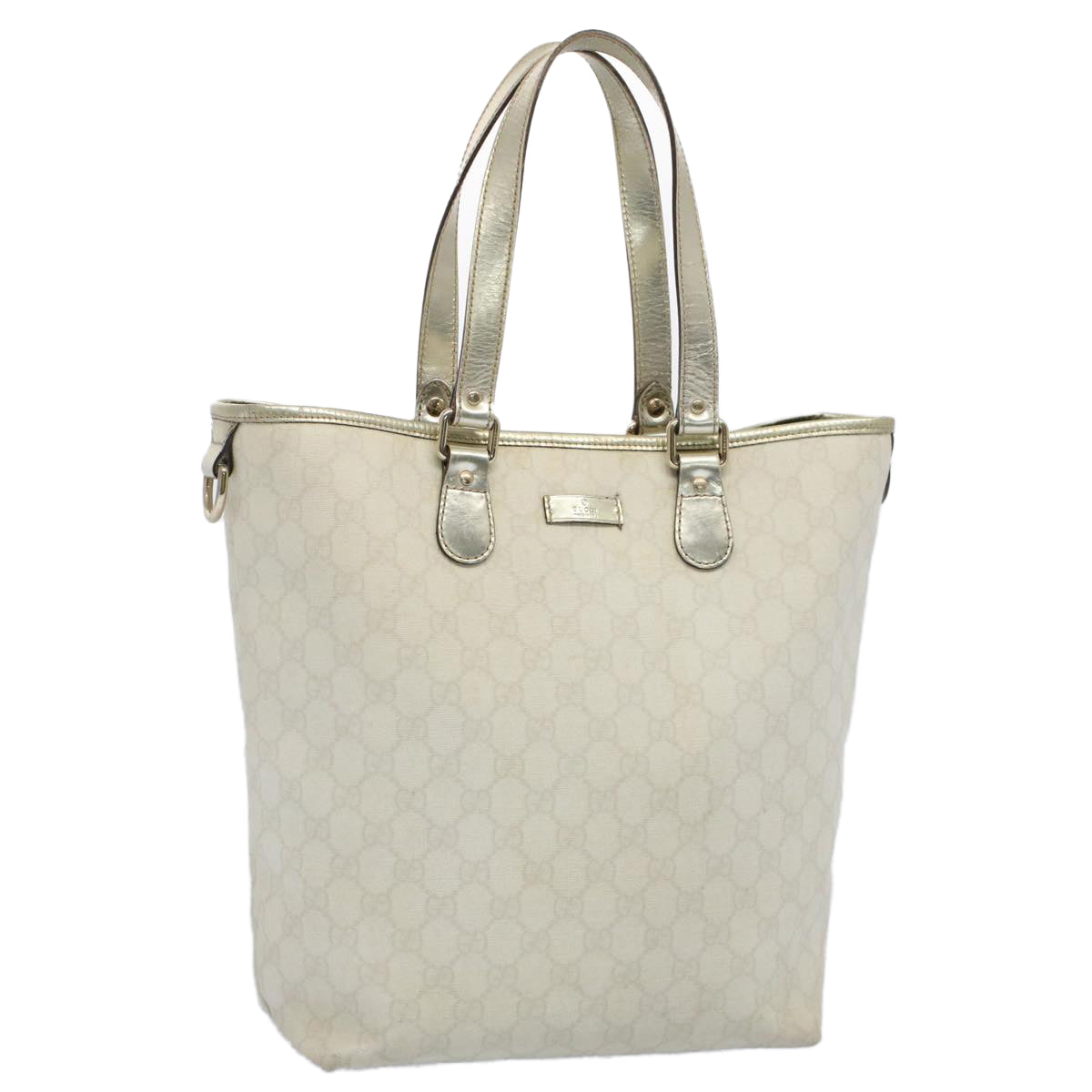 GUCCI GG Canvas Tote Bag White 189896 yk8306