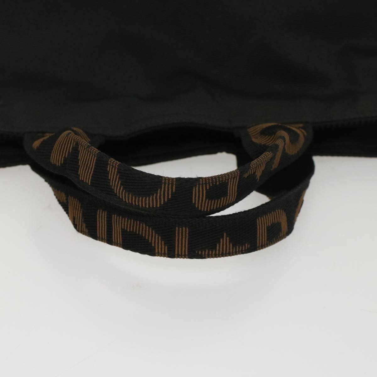 FENDI Hand Bag Nylon Black yk8325