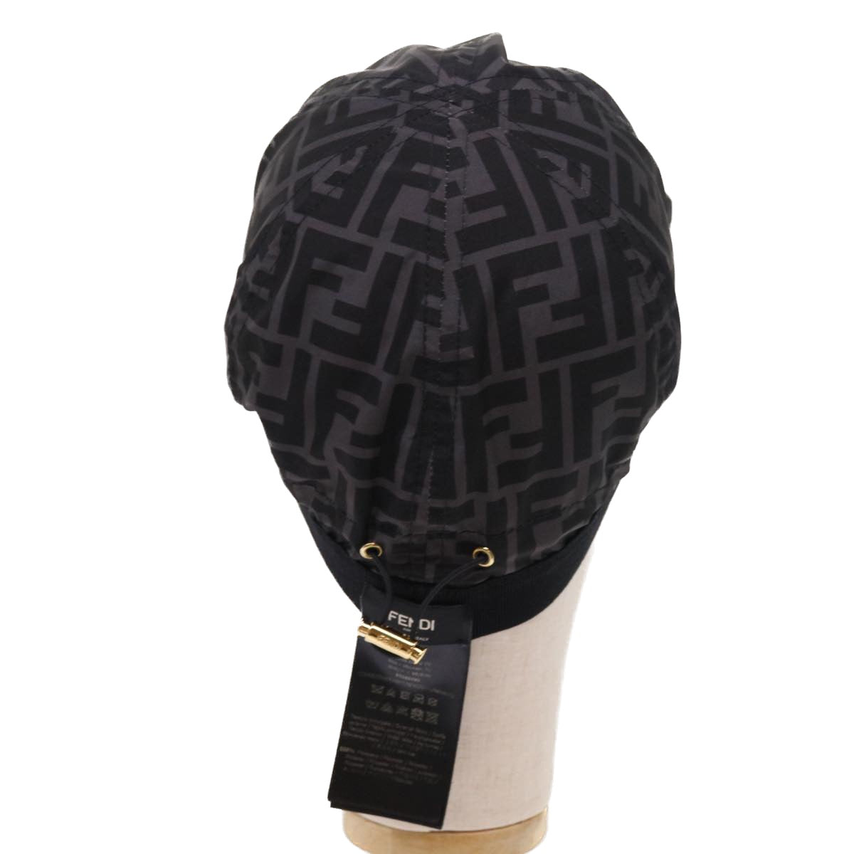 FENDI Zucca Canvas Cap Cover Black yk8556