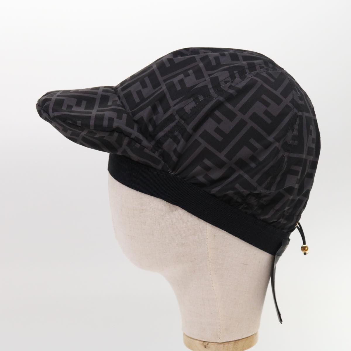 FENDI Zucca Canvas Cap Cover Black yk8556
