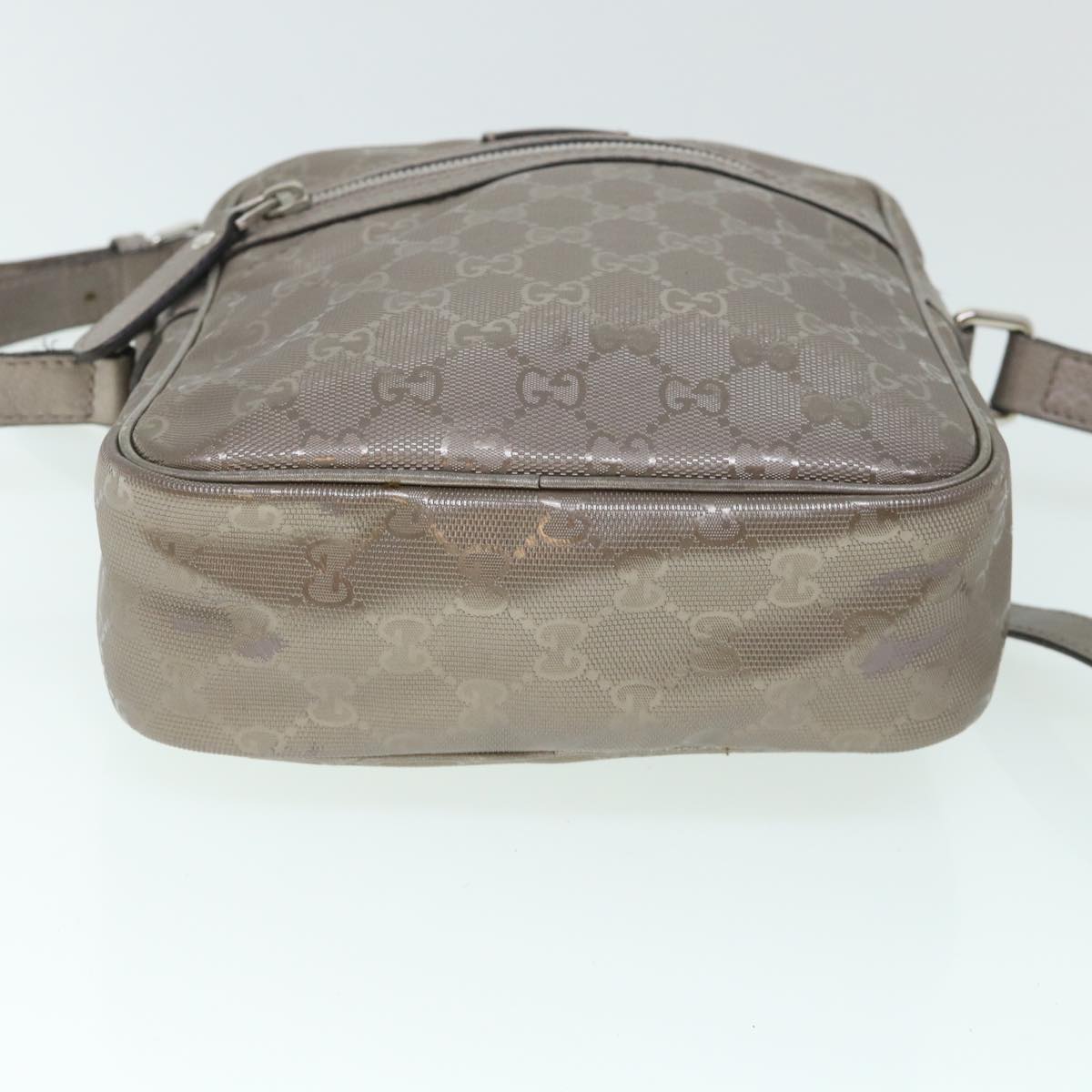GUCCI GG Canvas Shoulder Bag PVC Leather Brown 233268 yk8653