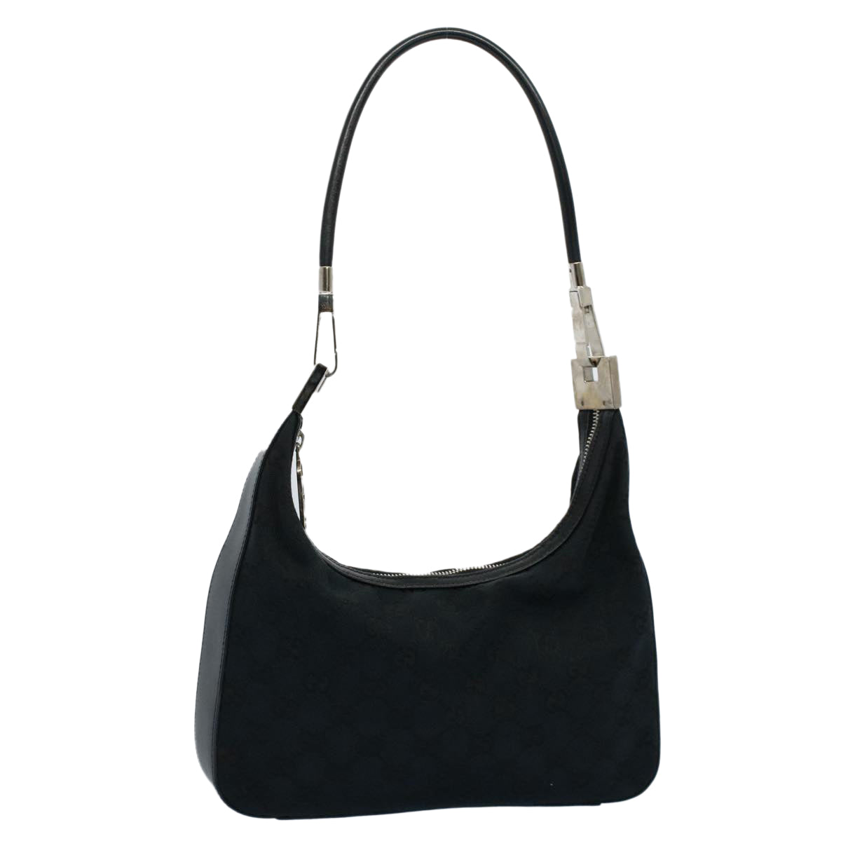GUCCI GG Canvas Shoulder Bag Black 001 3812 yk8676
