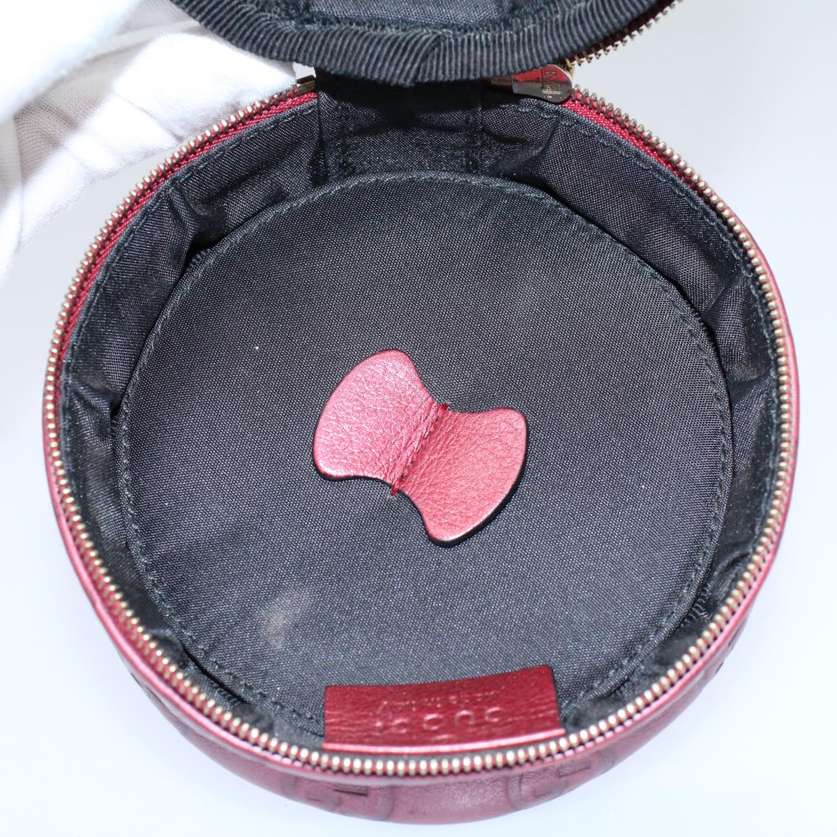 GUCCI GG Canvas Guccissima Pouch Red 212217 yk8686