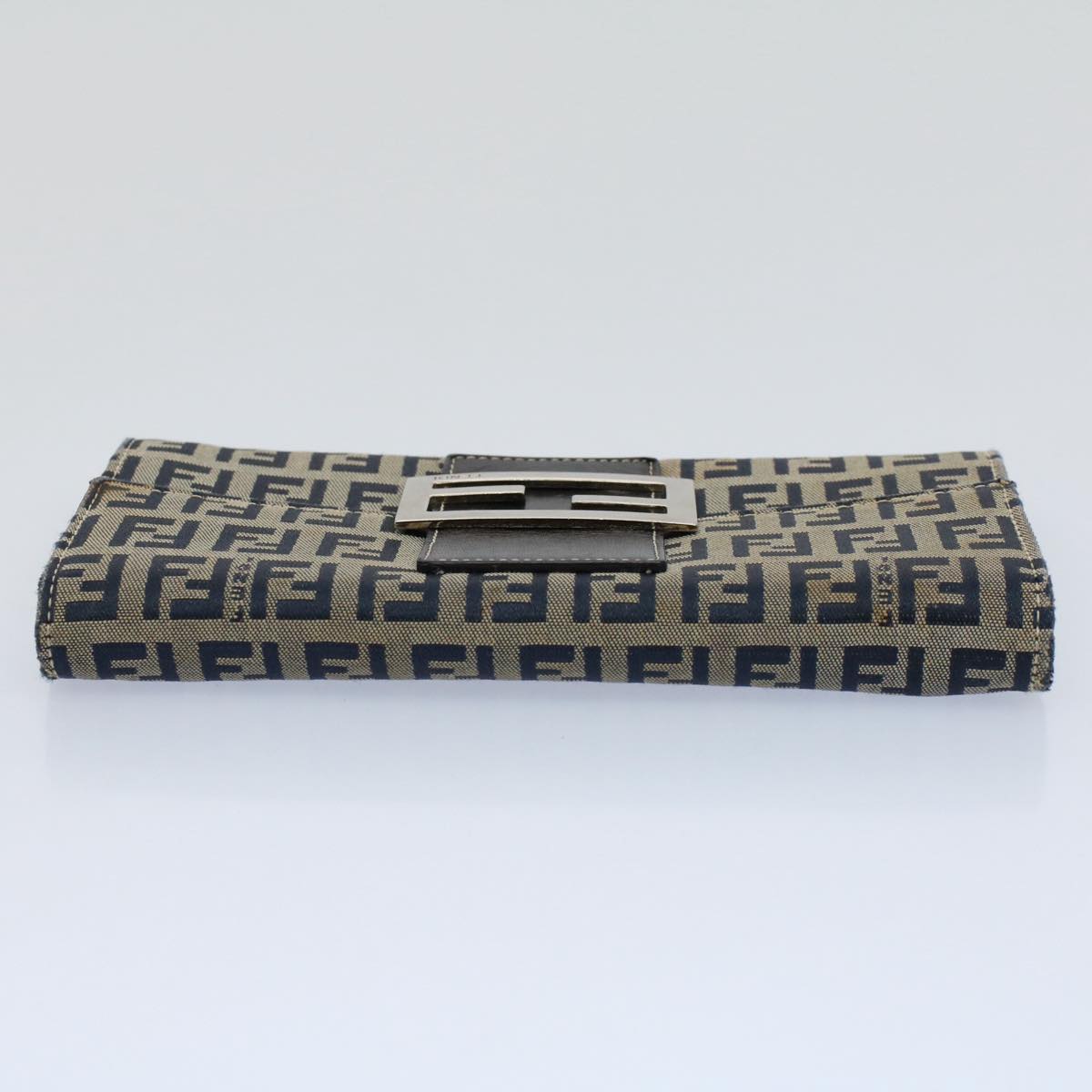 FENDI Zucchino Canvas Wallet Navy yk8715