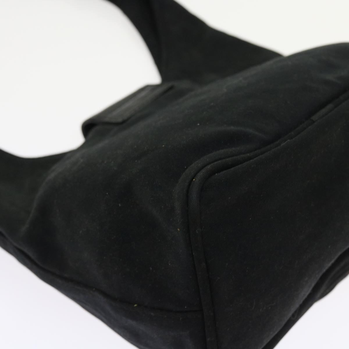 FENDI Mamma Baguette Shoulder Bag Nylon Black yk8798