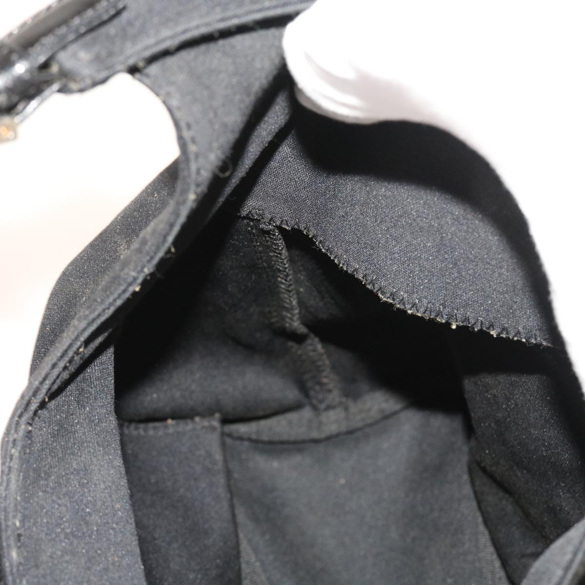 FENDI Mamma Baguette Shoulder Bag Nylon Black yk8798