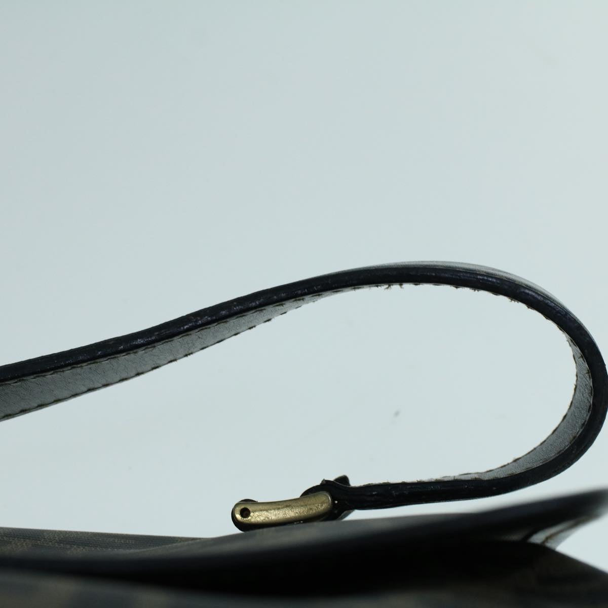 FENDI Zucca Canvas Shoulder Bag Coated Canvas Brown Black yk9059
