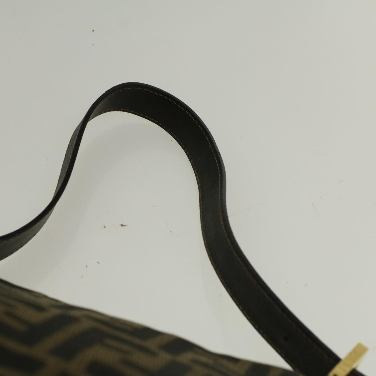 FENDI Zucca Canvas Mamma Baguette Shoulder Bag Brown yk9181