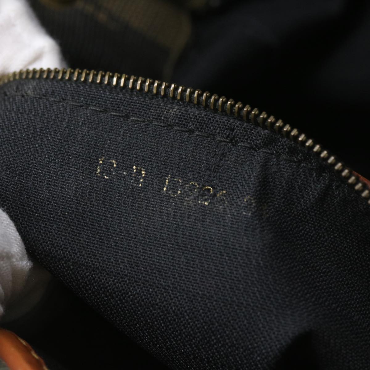 FENDI Pecan Canvas Shoulder Bag Black Brown yk9185