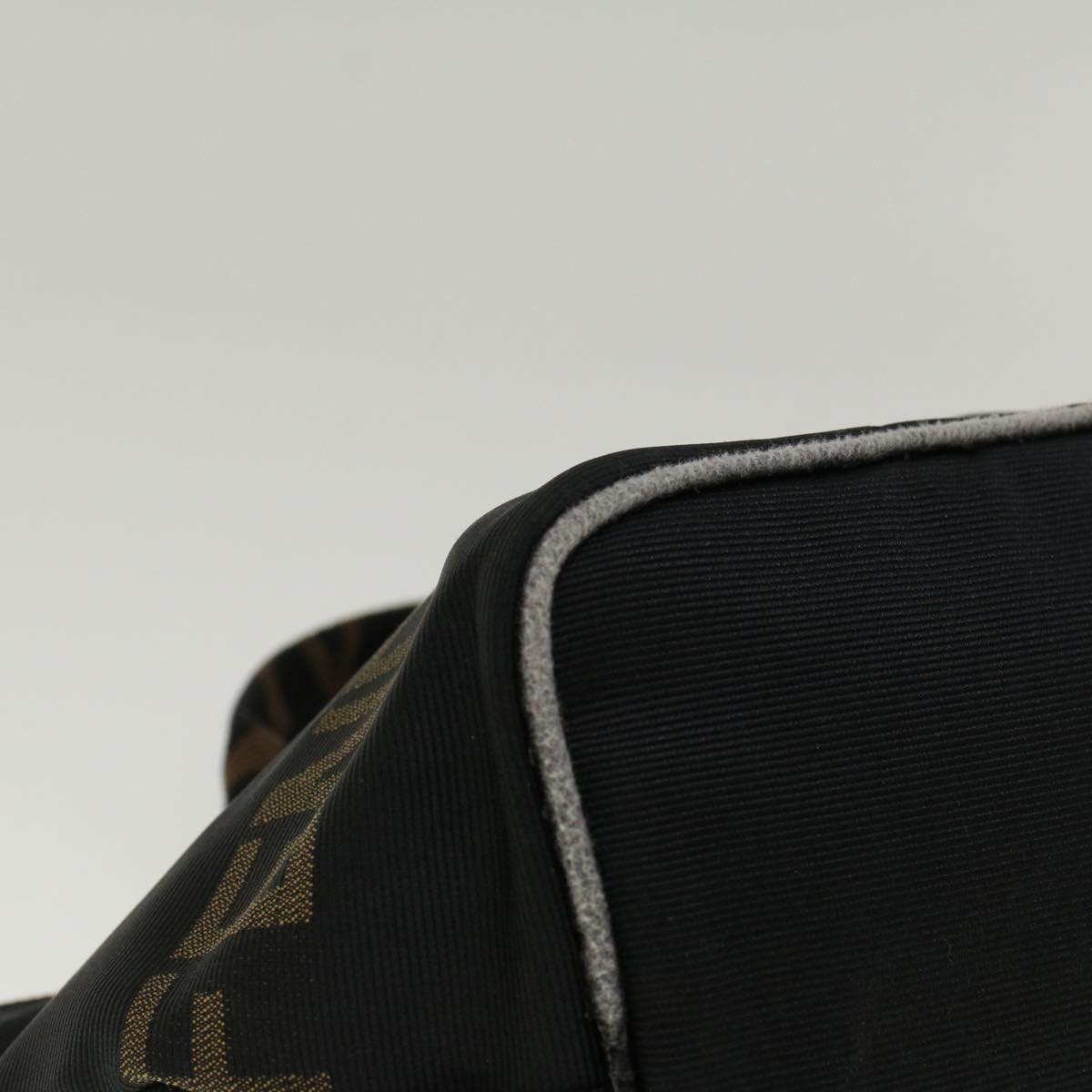 FENDI Hand Bag Nylon Black yk9194
