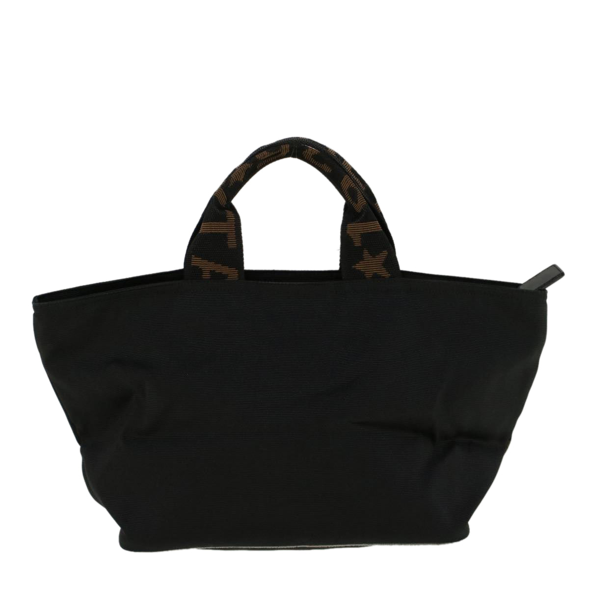 FENDI Hand Bag Nylon Black yk9194
