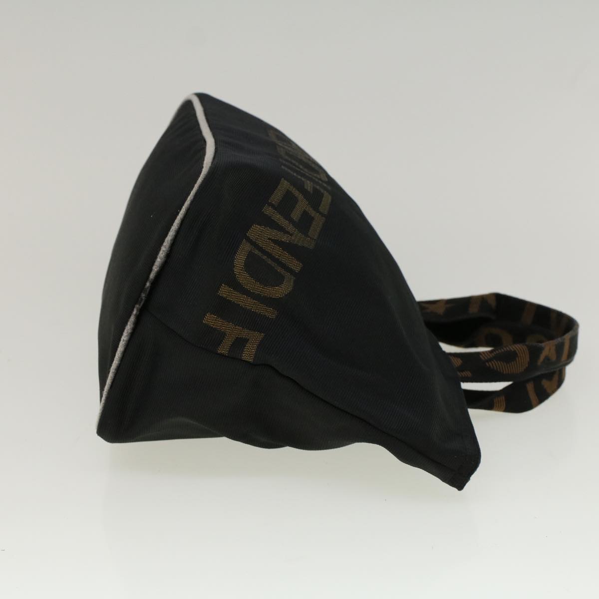 FENDI Hand Bag Nylon Black yk9194