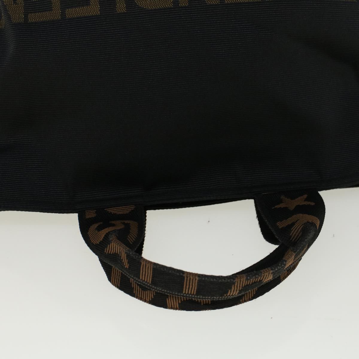 FENDI Hand Bag Nylon Black yk9194
