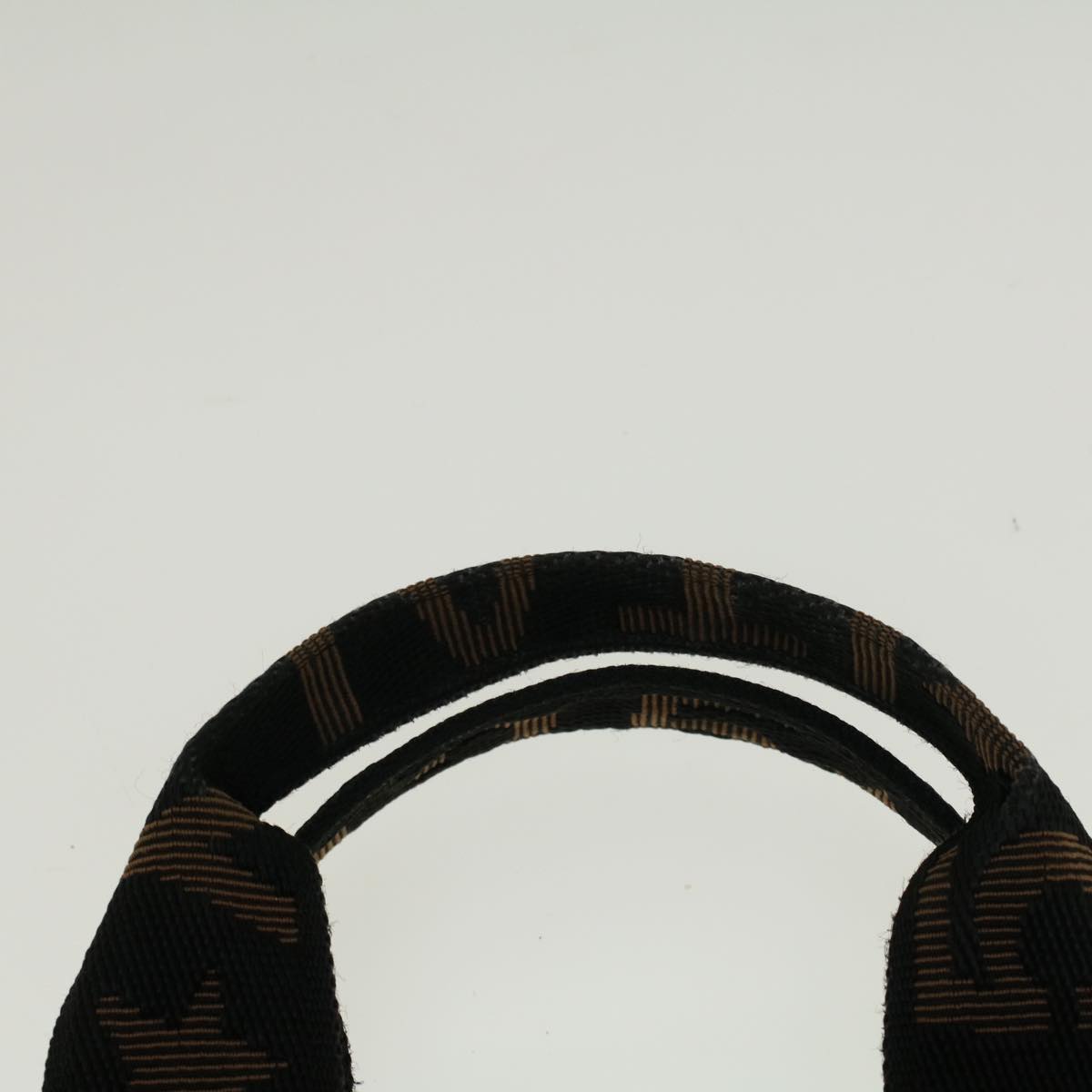 FENDI Hand Bag Nylon Black yk9194