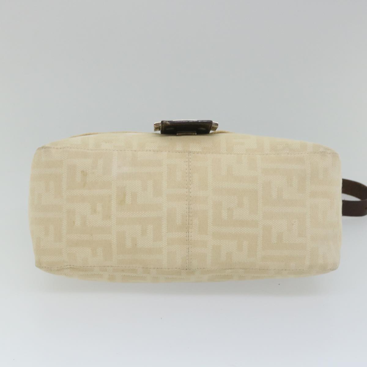 FENDI Zucca Canvas Mamma Baguette Shoulder Bag Beige yk9224