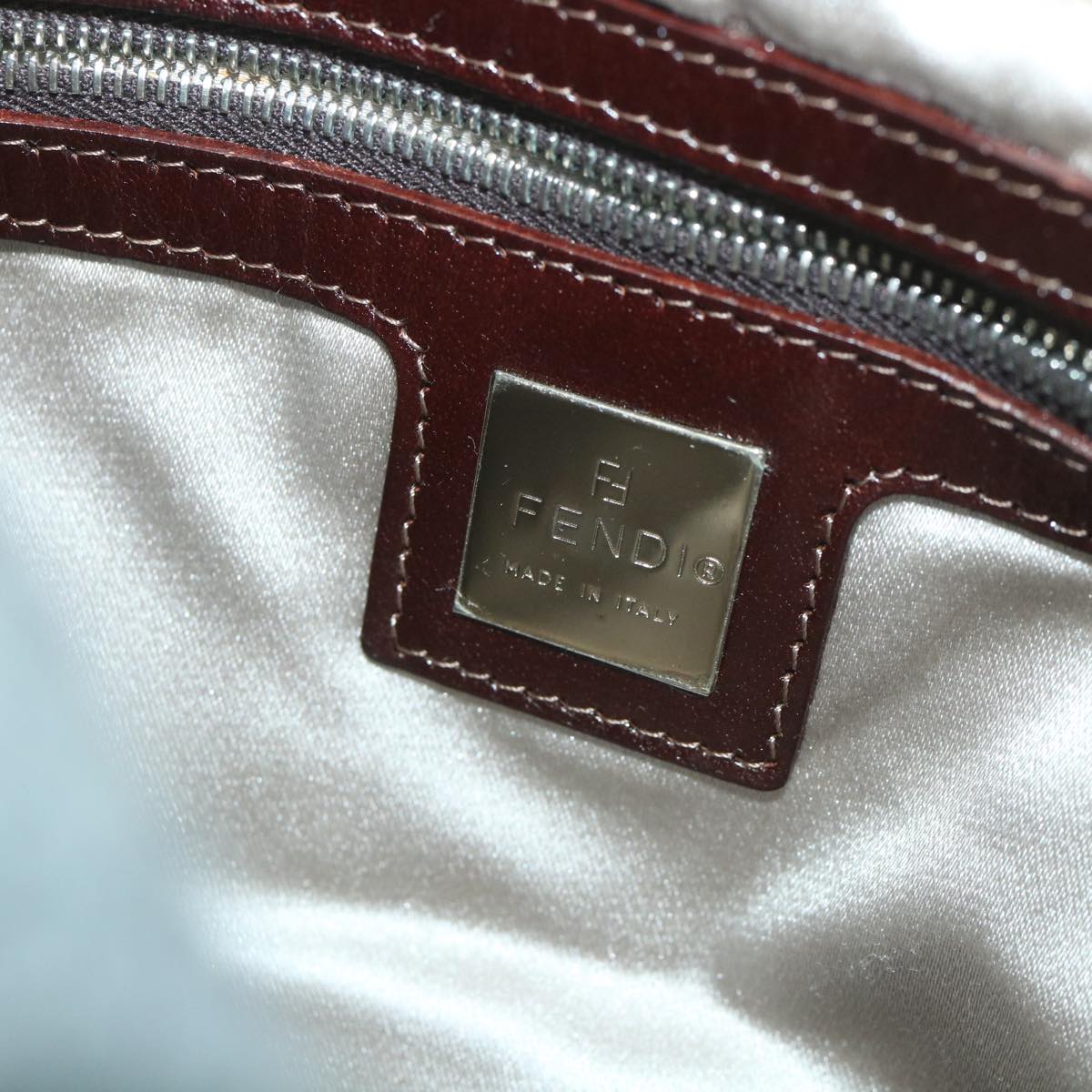 FENDI Mamma Baguette Shoulder Bag Wool Gray 2354 26325 099 yk9247