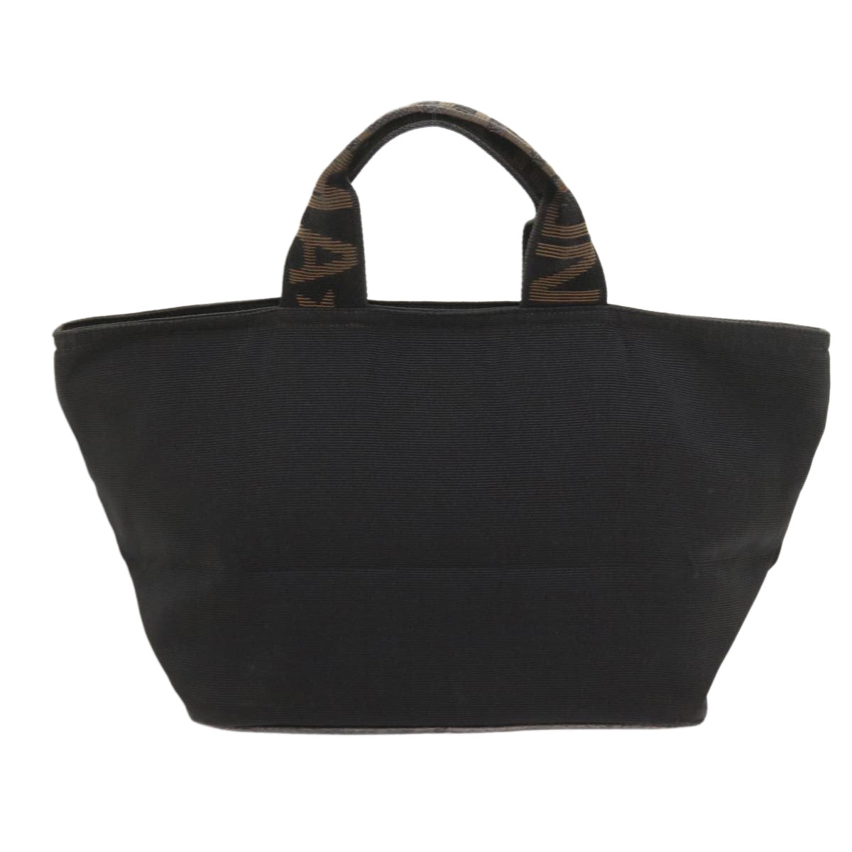 FENDI Hand Bag Canvas Black yk9264