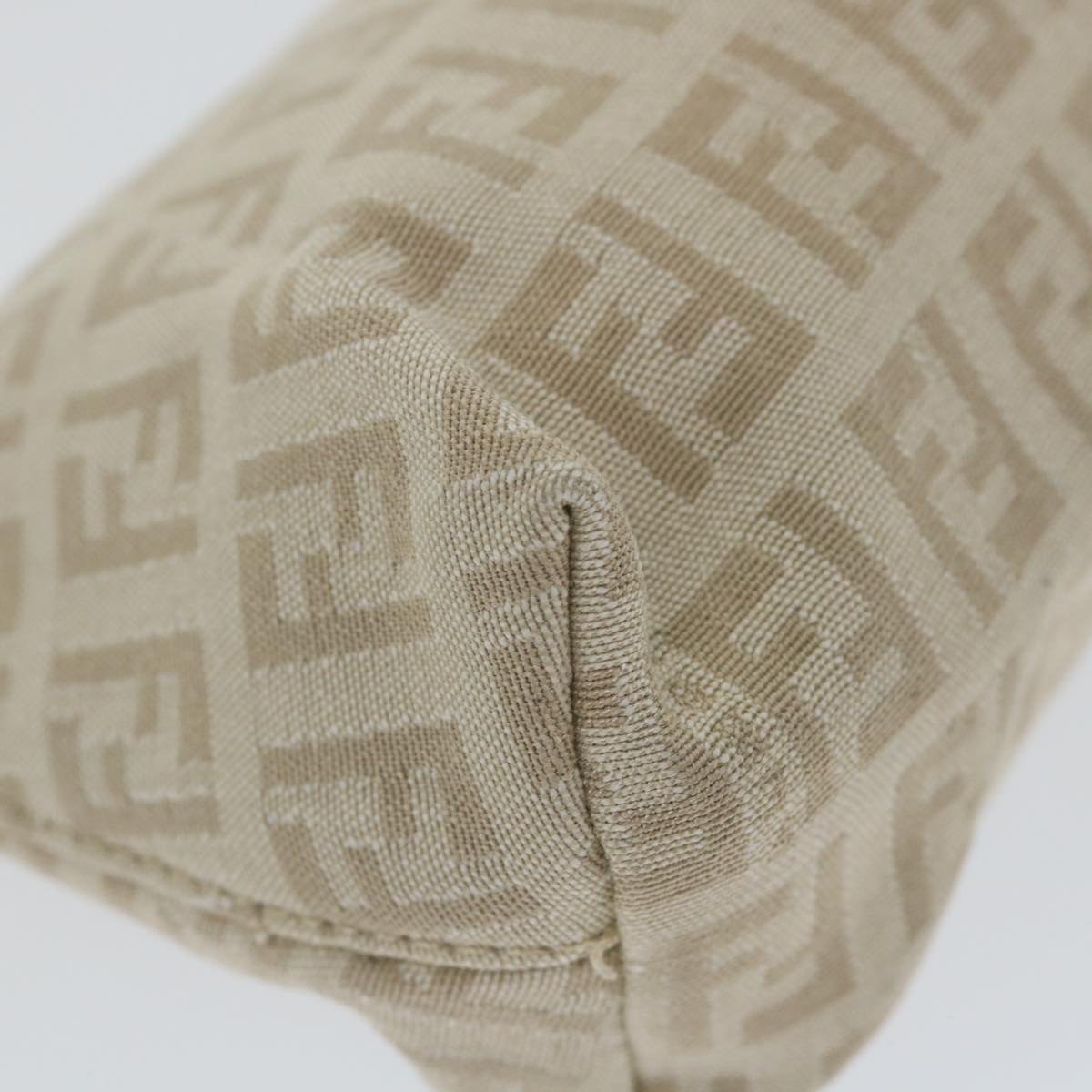FENDI Zucchino Canvas Pouch Beige yk9285
