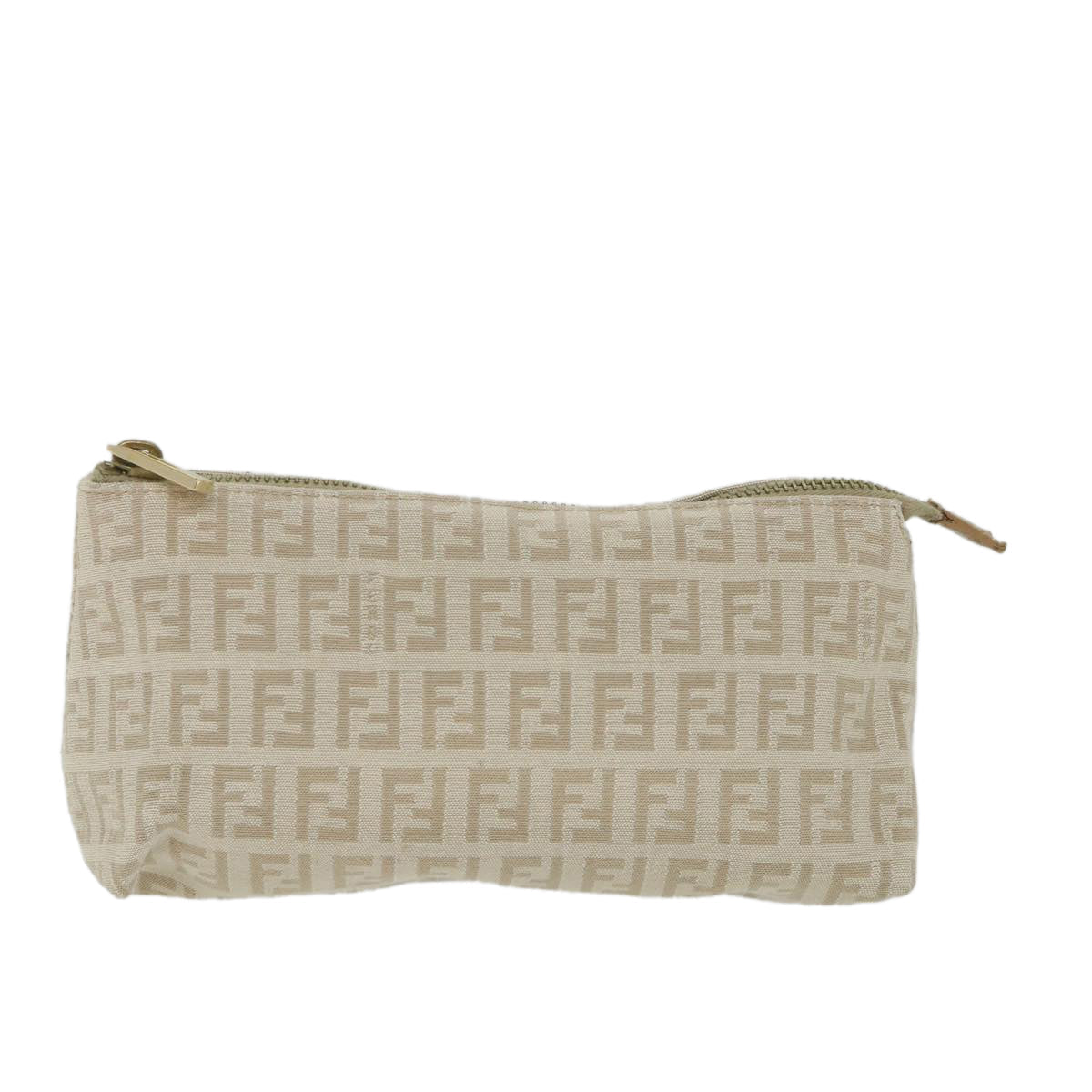 FENDI Zucchino Canvas Pouch Beige yk9285
