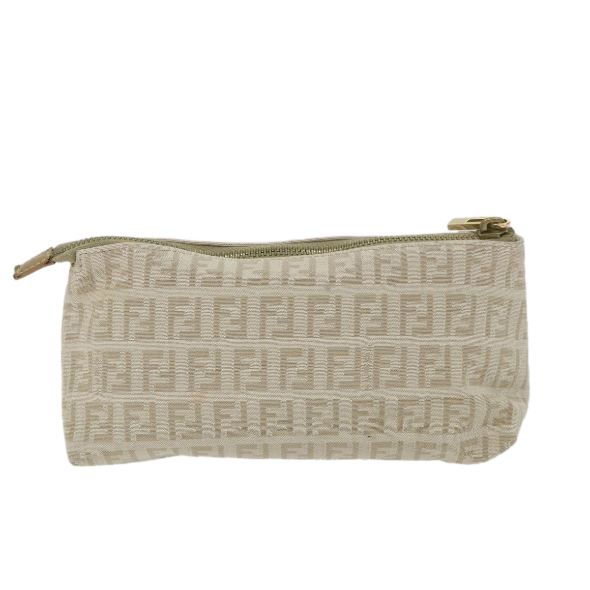 FENDI Zucchino Canvas Pouch Beige yk9285